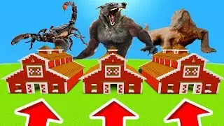 Minecraft PE : DO NOT CHOOSE THE WRONG BARN! (Scorpion, Werewolf & Komodo Dragon)