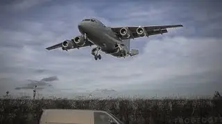 Royal Air Force | British Aerospace 146-200 [ZE708] landing at RAF Northolt