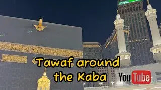 Tawaf around the Kaba #umrahvlog