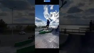 double overhead on scooter ) so 😀 crazy!