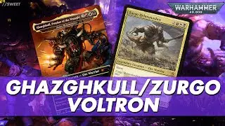 Ghazghkull / Zurgo Helmsmasher - 40k Commander Deck Tech #magicthegathering #warhammer40k