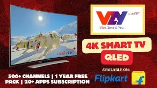Dish TV Launches VZY Smart TV with 500+ Channels ✅ | VZY TV on Flipkart 