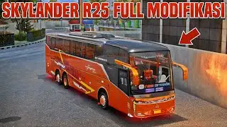 Aku Cobain Kodename Bus Skylander R25 di BUSSID dan Modifikasi Penuh!!