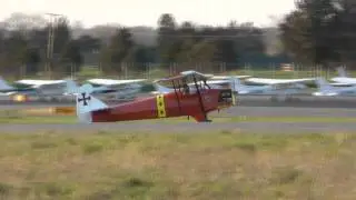 Aeronca N4300E and Corbin/Fokker D VII 3/4 in formation 4/15/11
