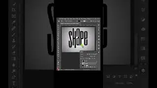 Typography Effect in Photoshop #shorts #graphicstipsland