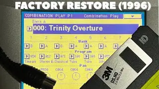 Восстановление Korg Trinity Factory 💾 Как в 1996 году (дисковод и SysEx)