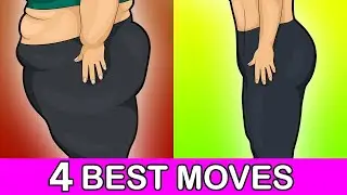 4 Best Moves To Reduce Buttocks Fat With Exercises for Your Buttocks, Hips and Thighs!