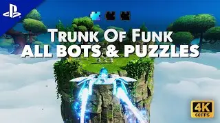 Astro Bot - TRUNK OF FUNK - 100% Walkthrough (All Bots & Puzzle Pieces)