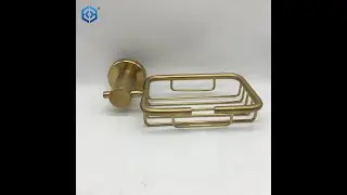 Golden 304 Stainless Steel Wall Mounted Draining Soap Dish Soap Basket