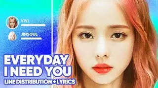 LOONA/ViVi,JinSoul - Everyday I Need You (Line Distribution + Lyrics Color Coded) PATREON REQUESTED