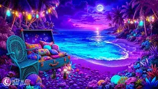(No Ads) Sleep Music With Soothing Ocean Waves • Relieve Stress & Drift Into Deep Restful Sleep