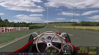 rFactor F1 1955 mod gameplay at Reims - qualifying