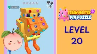 Screw Master 3D Level 20 Solution Walkthrough | Chick 🐥 | Full Gameplay | HD