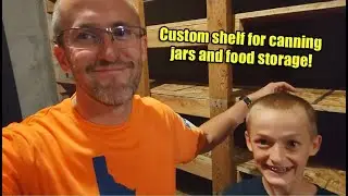 👀 How to Build an Easy Custom-Made Shelf for Your Food Storage!👀 #foodstorage #preparedness #canning
