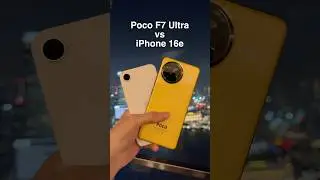 iPhone 16e vs Poco F7 Ultra Lowlight Camera Zoom Test!