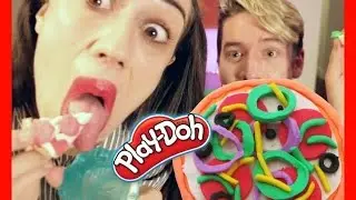 Eating Play-Doh Pizza w/ Miranda Sings
