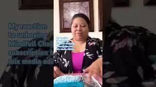 My reaction as Unboxing Mindfull Challenge subscription box. @mindfullimage #smallbusiness #craft
