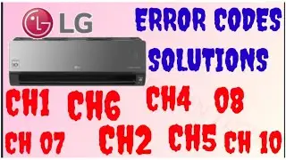 LG INVERTER AIRCONDITING ERROR CODES AND SOLUTIONS /TROUBLESHOOTING || MAINTENANCE PROCEDURES |R