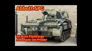 British Army Abbot Self Propelled Gun 3D Print #3dprint #3dprinting