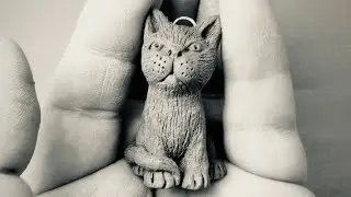 Finishing off making a cute ginger cat pendant for a fried 🥰 #handmadeceramics #cats #ceramics #love