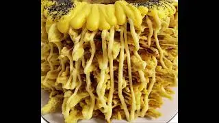 Lemon Poppy Seed Tree Cake 4 inch