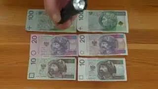 latarka tester uv do banknotow bursztynów klimatyzacji