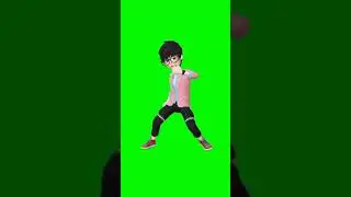 #short || Green screen dance video ||  new animation dance video || VFX Funny video