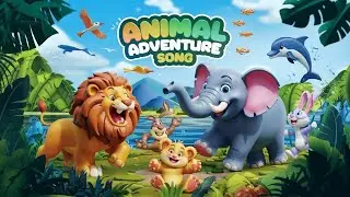 Animal Adventure World for Kids🌎 ll Animals Adventure Song#moonkidsstories#kidssong