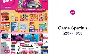 Game Specials 22/07 - 18/08