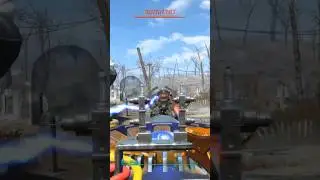 Fallout 4 Pok&eacute;mon Battle with Sentry Bot on Hard Mode