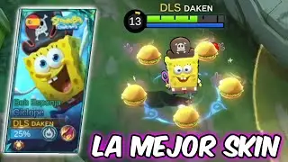 JUGAMOS CON LA NUEVA SKIN DE BOB ESPONJA (GRATIS) Y ES UNA MARAVILLA! MOBILE LEGENDS