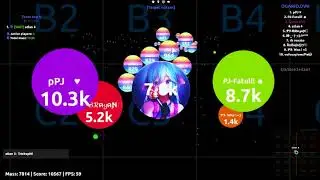 Agar.io Doblesplit and popsplit Server Takeover #12 Blazzter & Atlan