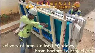 Semi-Unitised Windows @ Havona Apartment Taman Mount Austin, By Seng Hiap Glass Sdn Bhd