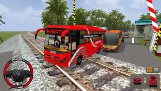 BHARATHI TRAVELS BUS MOD (BUSSID) Bus Simulator Indonesia Gameplay 😲🎧 - Android Games 