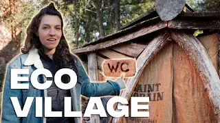 We all stay at a new Eco-village in the mountains of France!