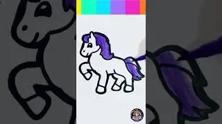 How To Draw #unicorn / Glitter Drawing Unicorn 🦄 | MarianArt ♡