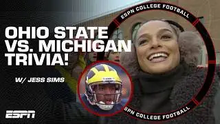 PHONE A FRIEND! 📞 Jess Sims asks Ohio State vs. Michigan TRIVIA! @geico | Countdown to GameDay