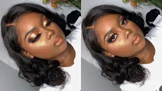 GRWM Bronzy GLAM Makeup Tutorial  | My Hair Quality