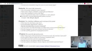 Website evaluation tutorial