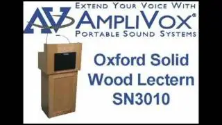 Oxford Solid Wood Lectern Tabletop Podium and Base From AmpliVox