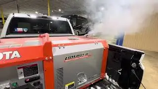 Kubota Diesel lowboy 11kw generator cold start