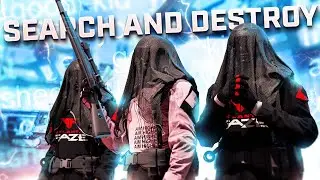 FaZe Clan 3 vs 6 trashtalkers then they rage quit...(search and destroy)