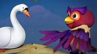 The Swan and The Owl Telugu Moral Story | Infobells