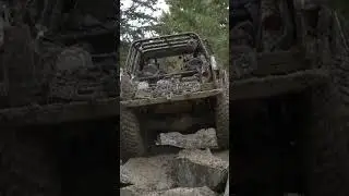 One of the many rock sections at the Deep Freeze race