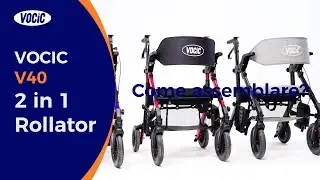 V40 2 in 1 Rollator Guida all'assemblaggio
