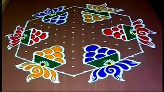 13*7 dot rangoli 🌹 sankranthi rangoli 🌹 sankranthi festival kolam🌹 traditional rangoli 🌹