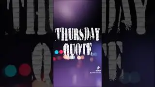 #Thursday quote