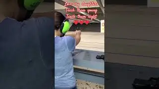 Shooting range #shorts #youtubeshorts #fyp #gunsafety #daughter #teaching #family #love #defence