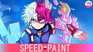 Todoroki Burnish! | BNHA x Promare Animated Speedpaint