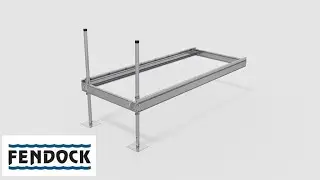 FENDOCK 10' X 4' Frame Dock Assembly